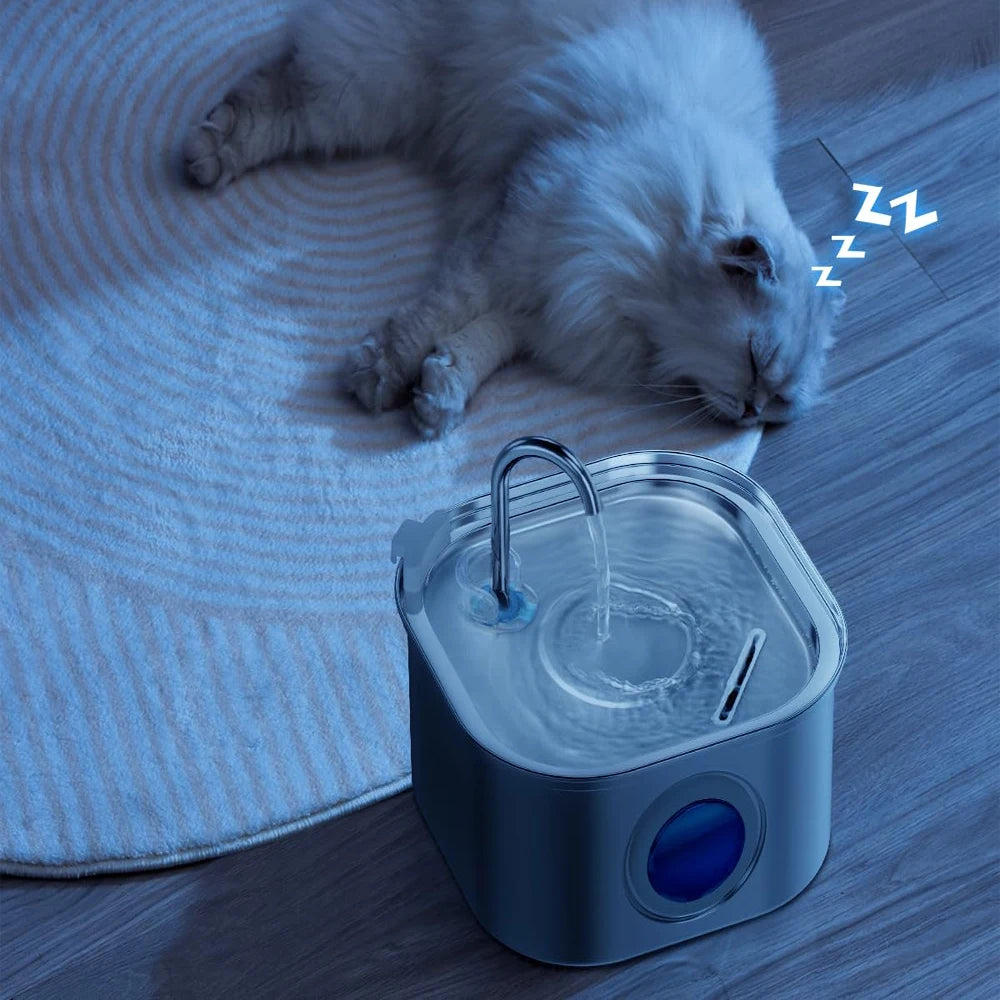 2.2L Stainless Steel Pet Water Fountain