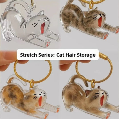 Pet Fur Keepsake Keychain