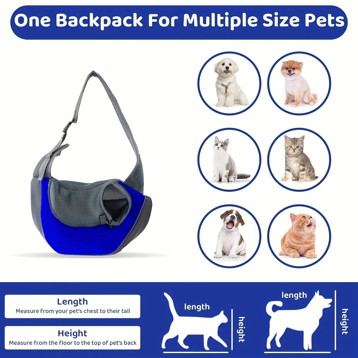 Breathable Pet Sling Carrier