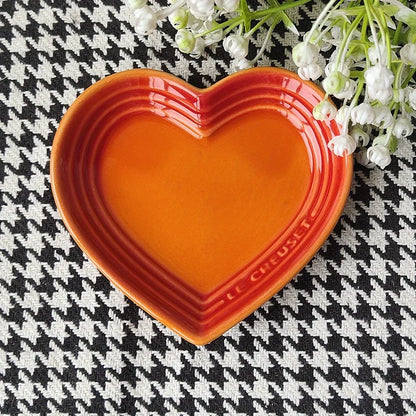 Heart-Shaped Ceramic Pet Bowl