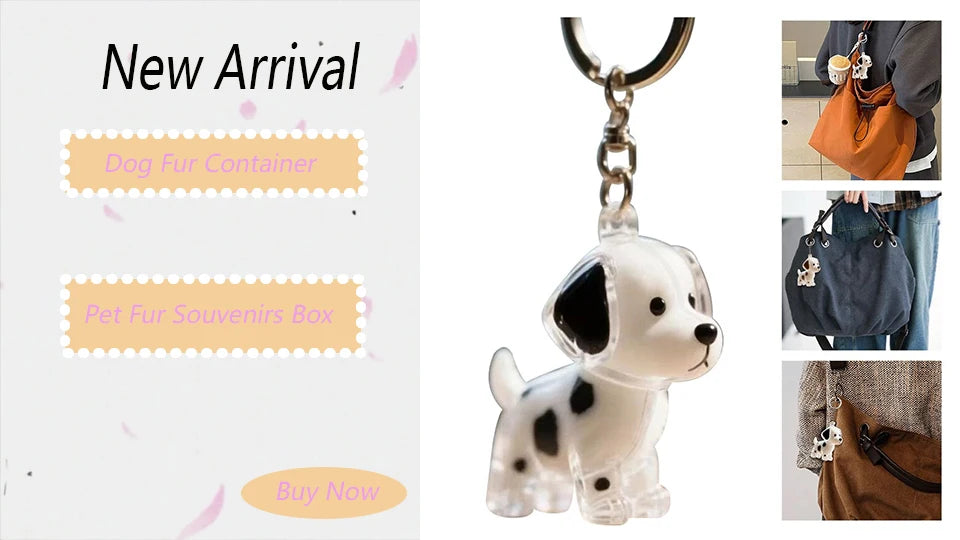 Pet Fur Keepsake Keychain