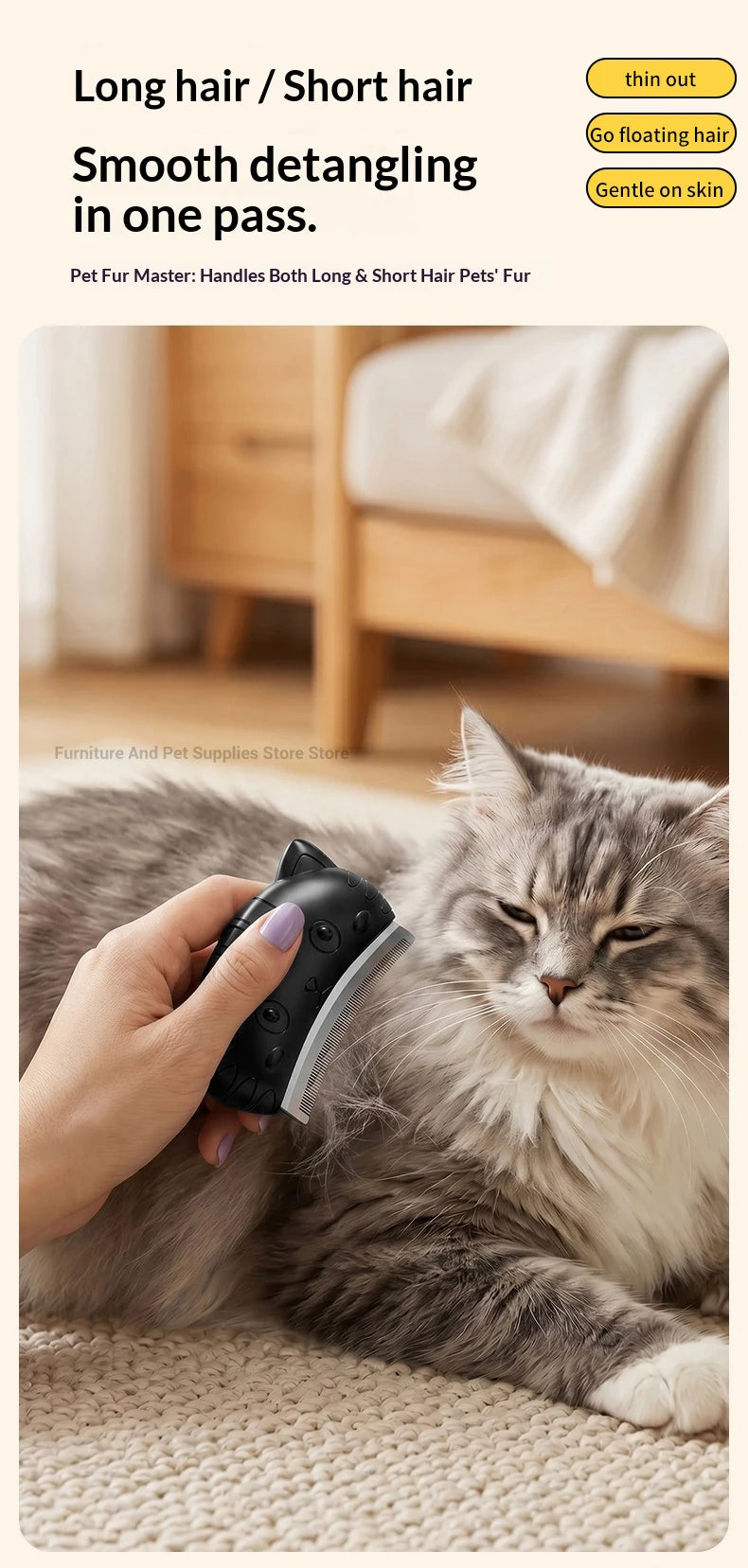 Pet Detangling Grooming Brush