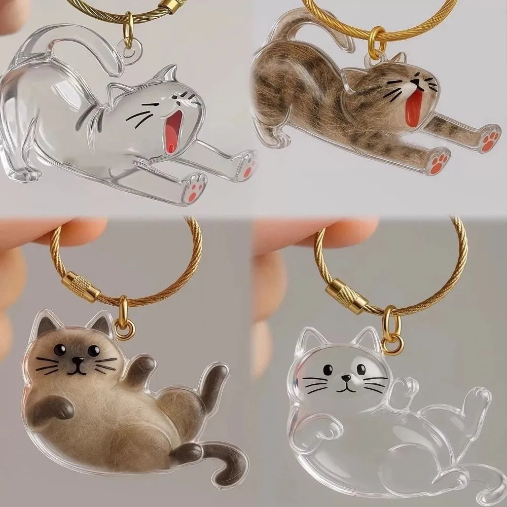 Pet Fur Keepsake Keychain